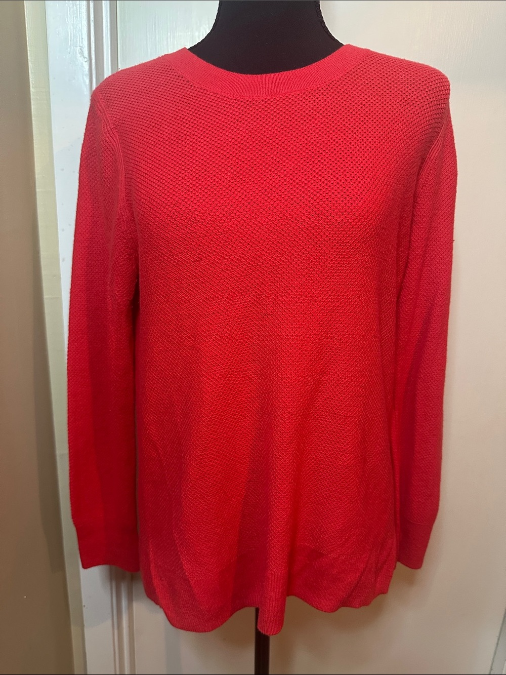 GAP Red Textured Knit Sweater